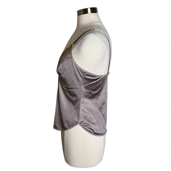 Vintage Chantilly Maidenform Satin Lace V-Neck Cami Tank Top Women’s 36 - Picture 4 of 10